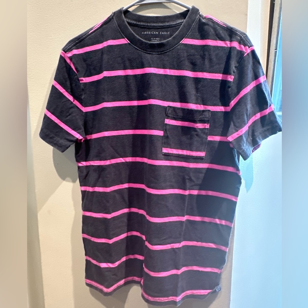 2 American Eagle striped tees